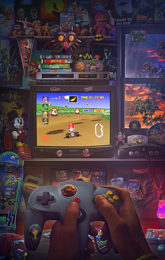 N64 90s- Mario Kart