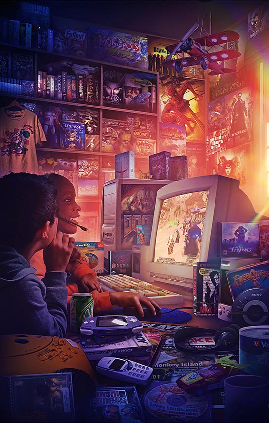 2000s PC Gaming Room - Warcraft